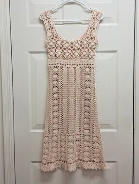 moda international crochet dress WHITE VANILLA HANDMADE MAXI | CULT MIA Designed with a flattering V 15 Crochet Dresses to Wear